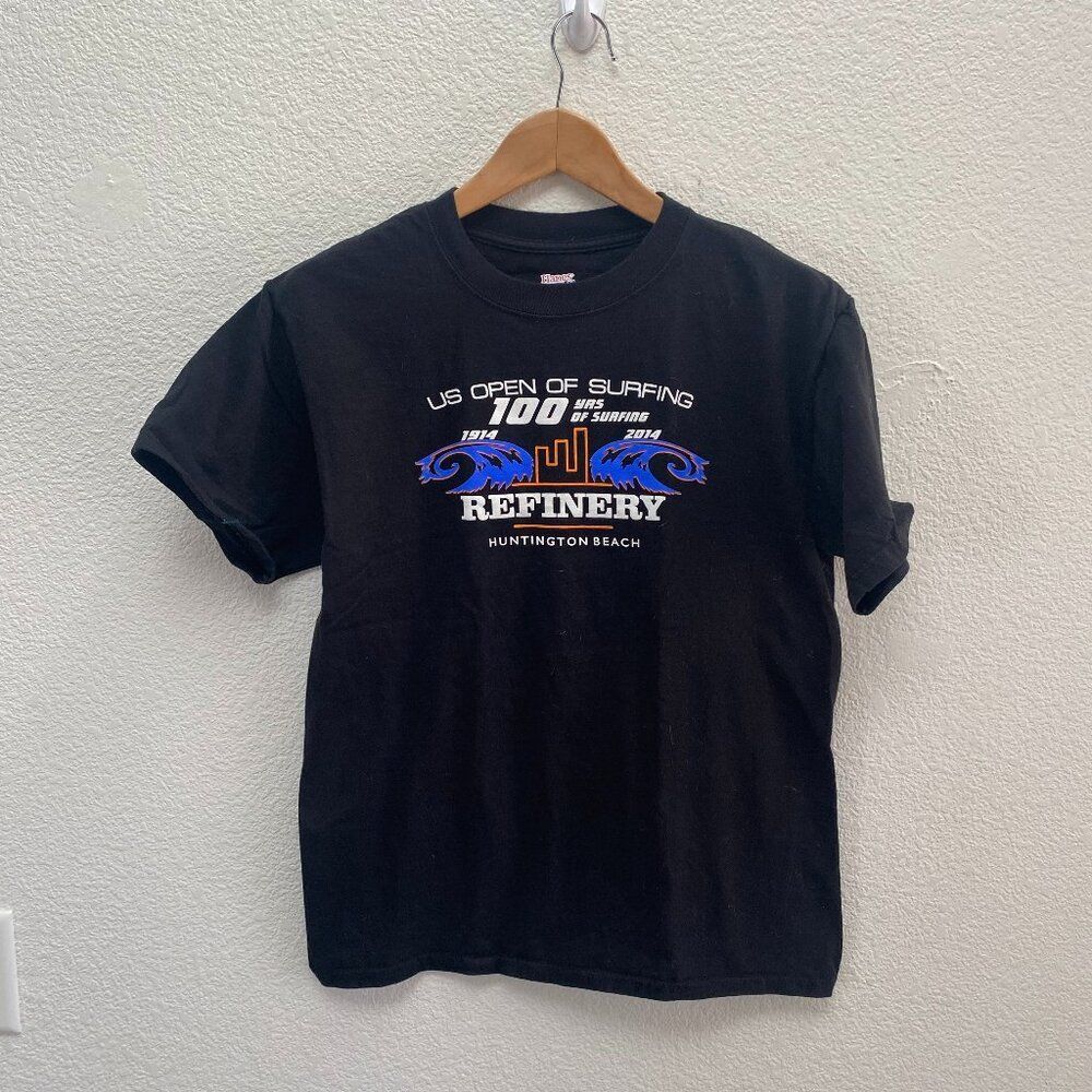 US Open Of Surfing 100 Years Of Surfing Refinery Huntington Beach Hanes T-Shirt